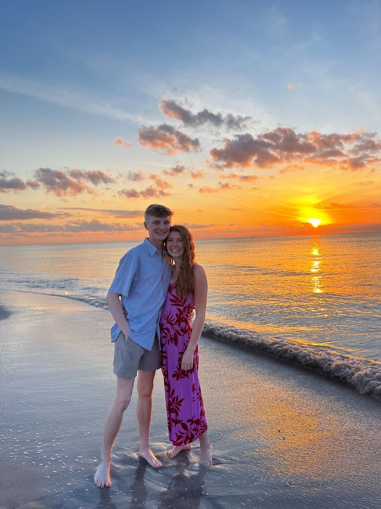Started the New Year at the beach with Aidan's family. We are so excited to get married this year!