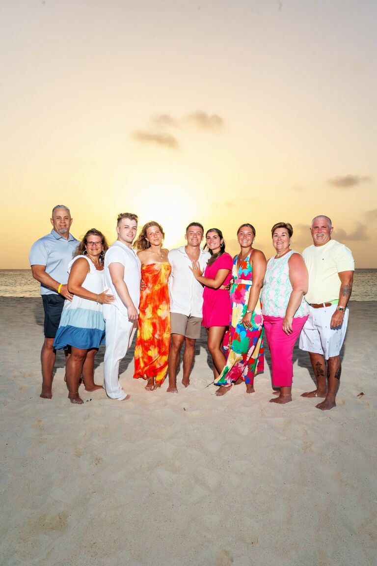 Jake and Morgan were engaged with their families standing by watching and cheering. Their families have supported them and their relationship from the very beginning. Jake and Morgan are lucky to have parents who have shown them the dedication, love, and fun needed in a marriage