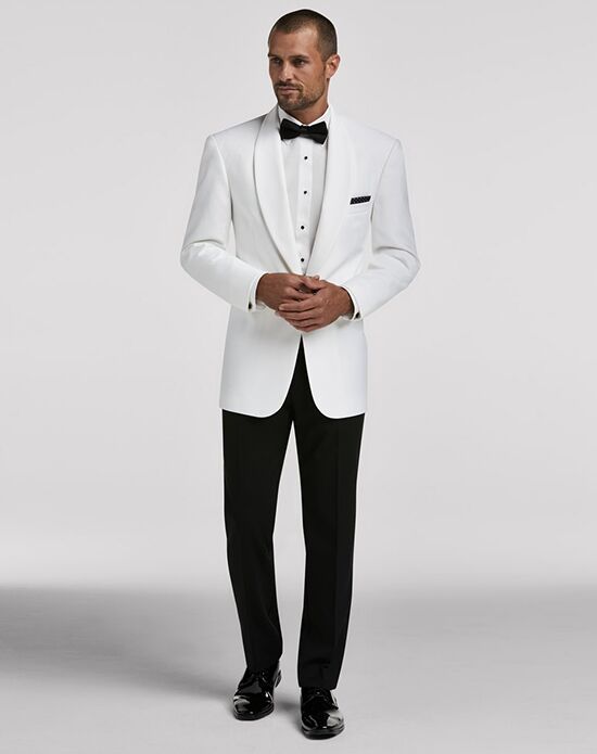 Men's Wearhouse Joseph & Feiss White Dinner Jacket Wedding Tuxedo | The ...