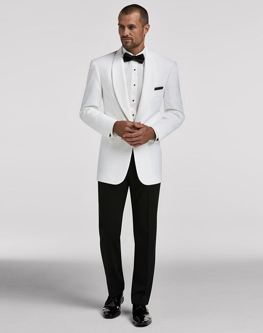 Men's Wearhouse Joseph & Feiss White Dinner Jacket Wedding Tuxedo | The ...