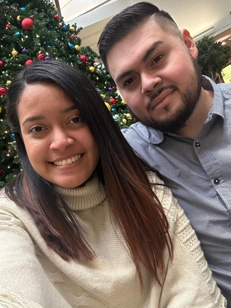La primera foto como novios