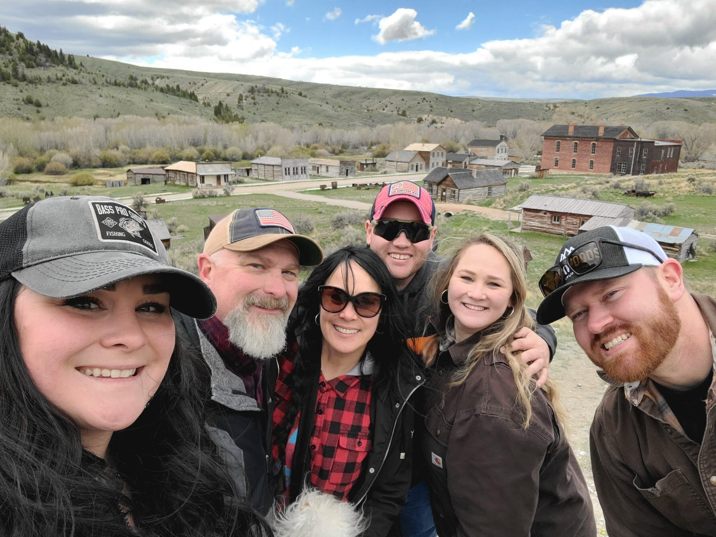 Exploring ghost towns in Montana with family.