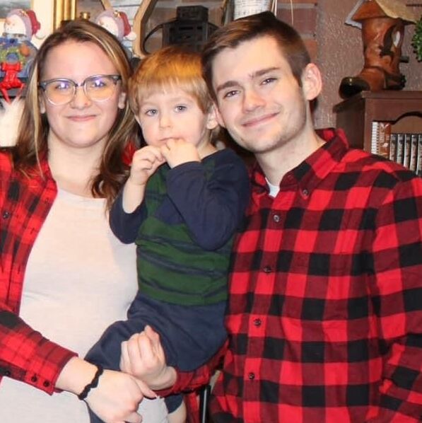 Second Christmas, the first one Louis got to spend with us