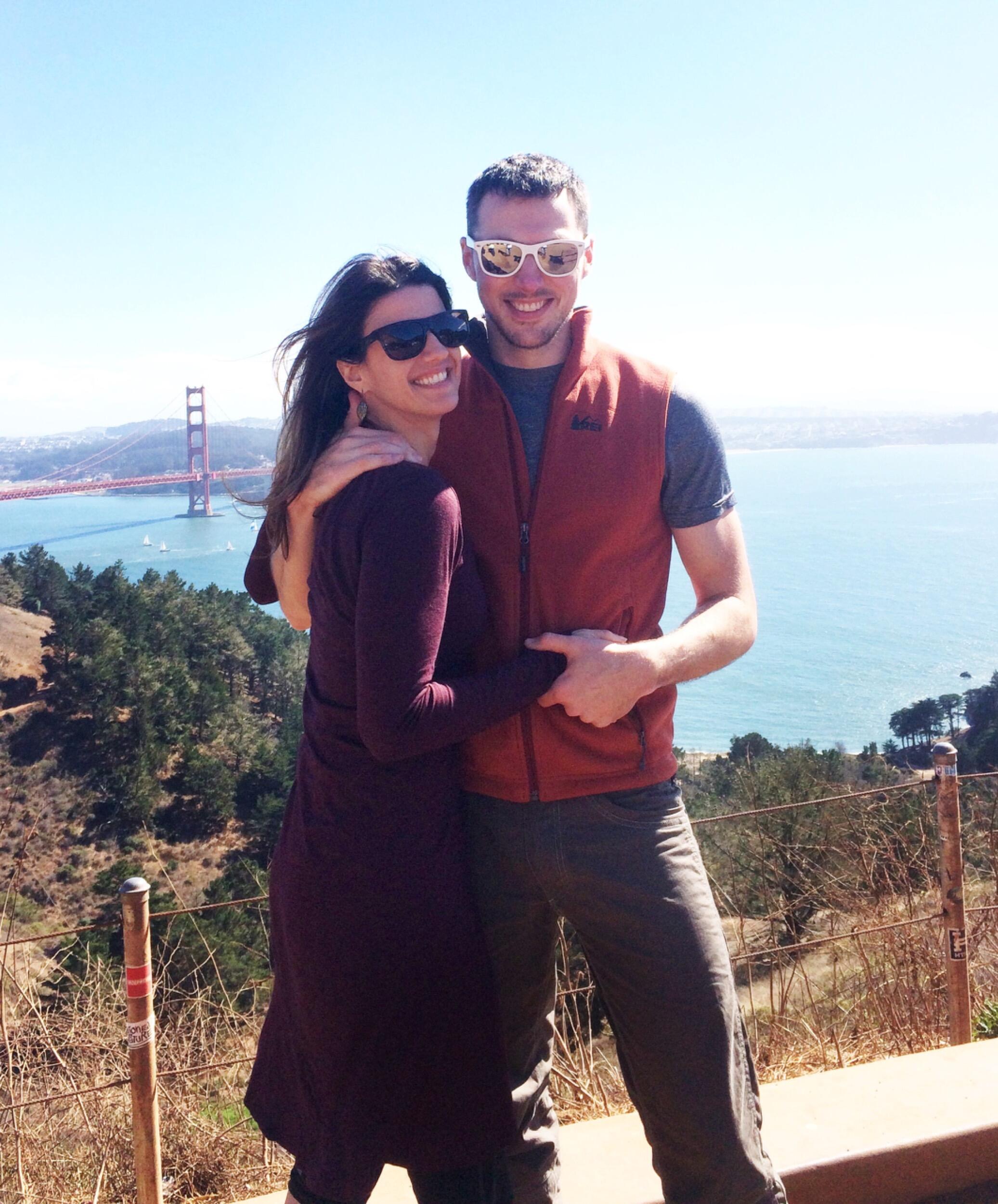 Our first trip together. Visiting sunny San Francisco. 