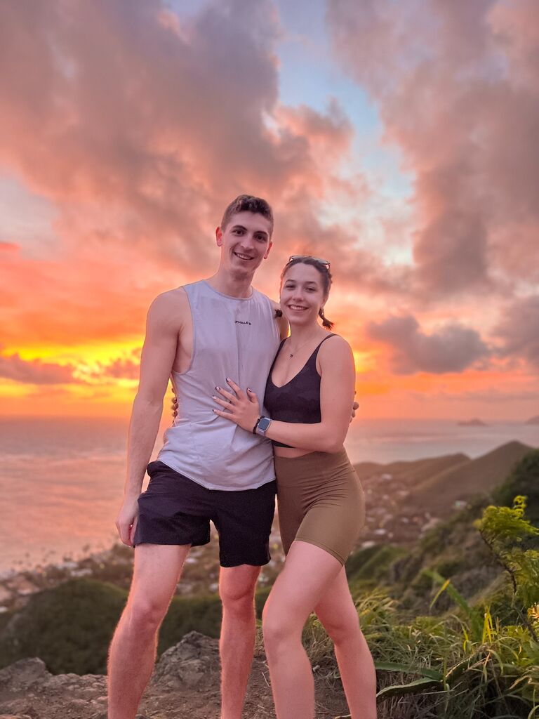 Sunrise hike in Hawaii
