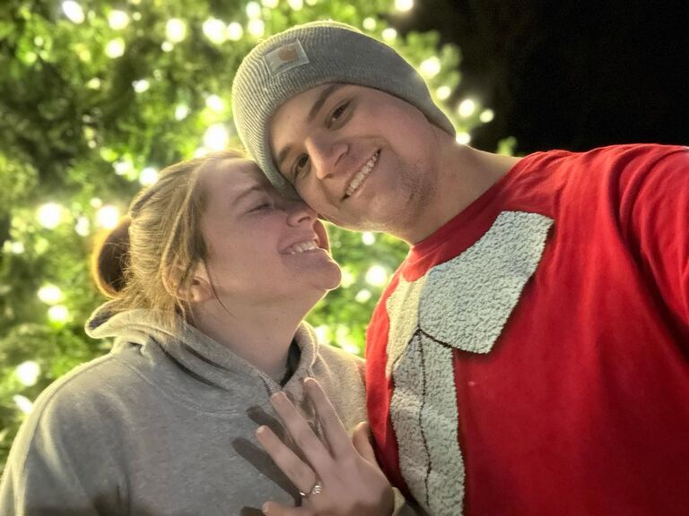 The night they got engaged!