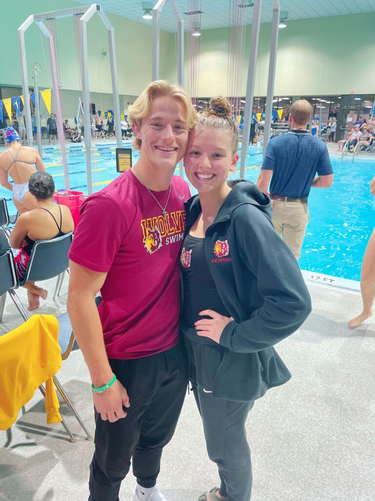Mayson's senior swim season.