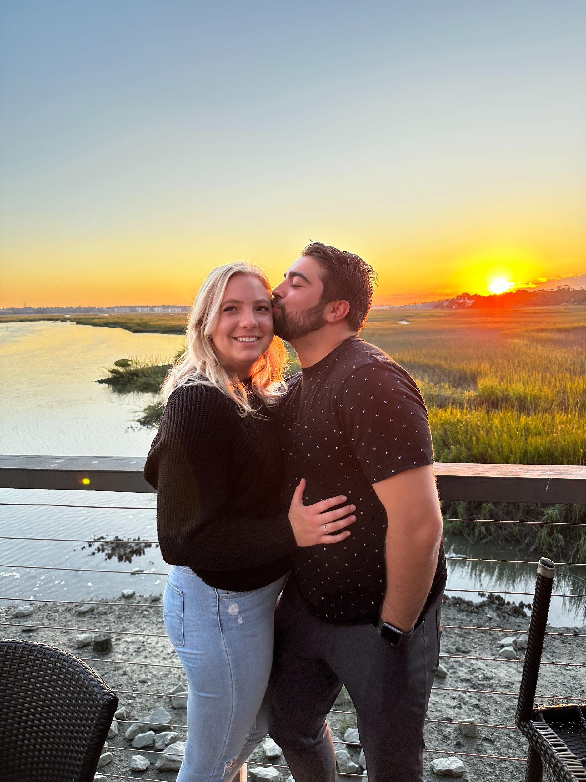 Enjoying sunsets in Hilton Head