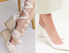 Two pairs of wedding wedges