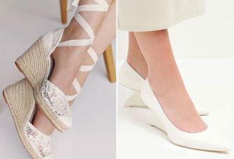 Two pairs of wedding wedges