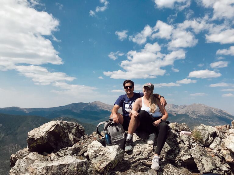 The first of many times traveling to Colorado together.