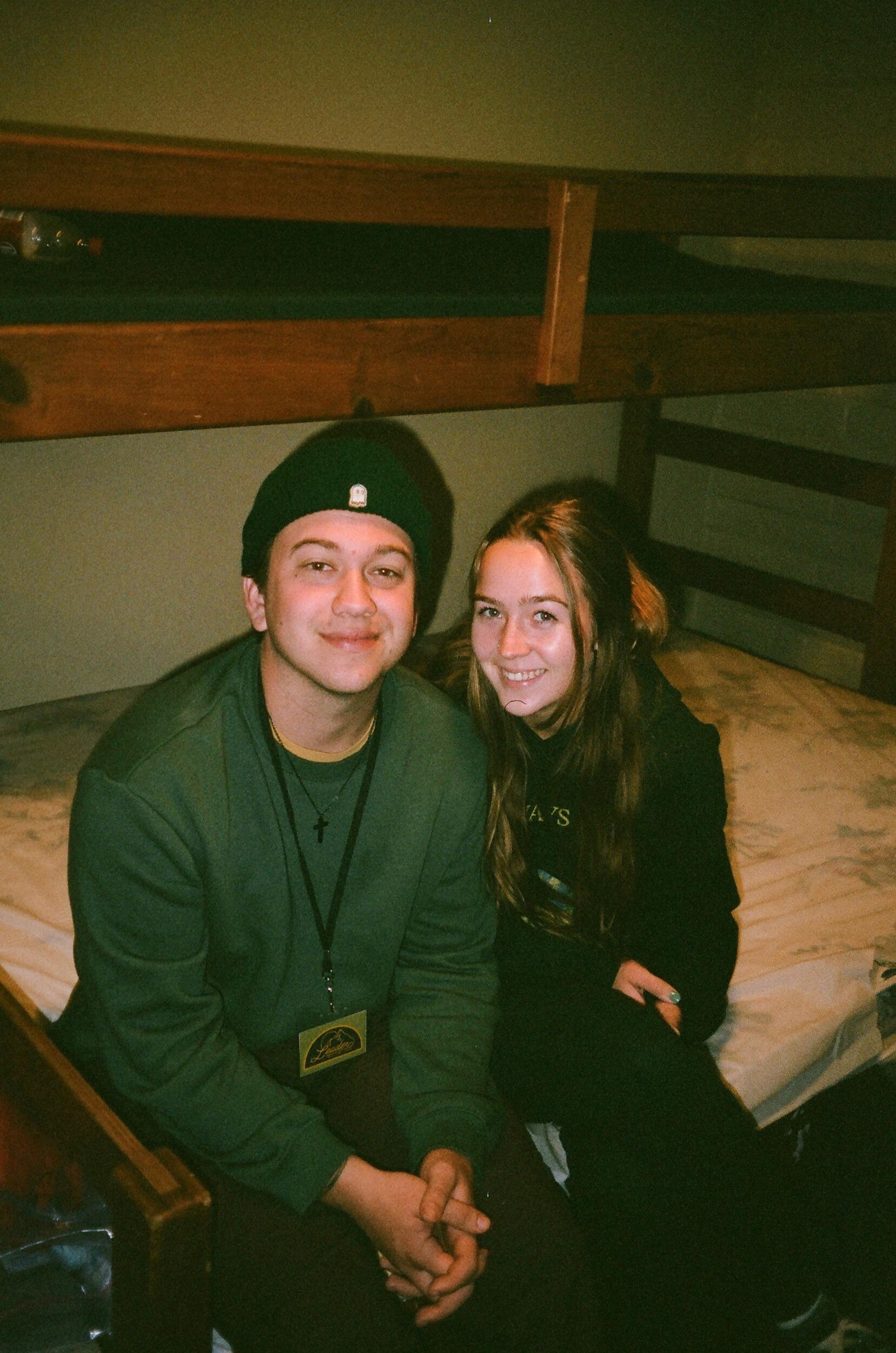 Garrison left for school, beginning their "long-distance relationship." He was home every weekend.