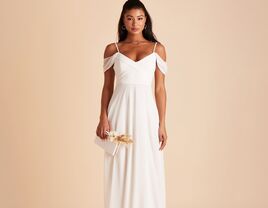 white bridesmaid dresses