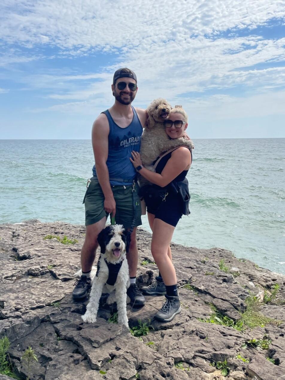 Hiking, Door County Camping! Wesleys first time :)