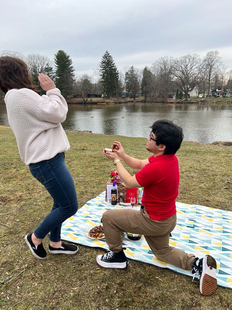 The day we got engaged!