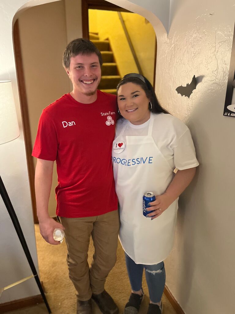 Got him to dress up for Halloween!