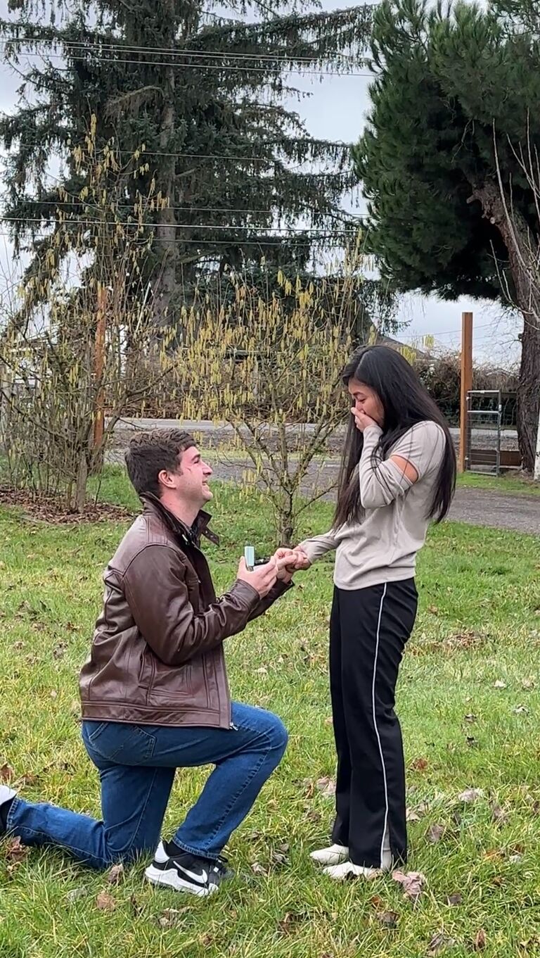 Alex surprised and proposed to Min! Both of us were overly excited and cannot wait to share our dreams and lives together! 
