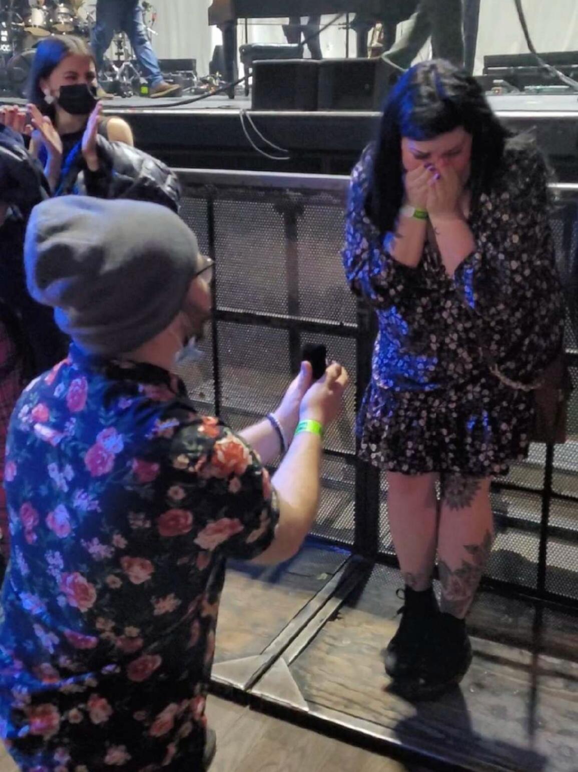 The night Ronnie asked Lindsey to marry him.