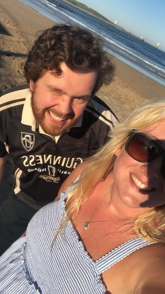 Finally Covid restrictions were lifted slightly and we were permitted an outdoor walk on the beach date. Luckily we seemed to like each other in real life too. As you may be able to tell by looking at Stuart here, trips to the hairdresser were still forbidden.