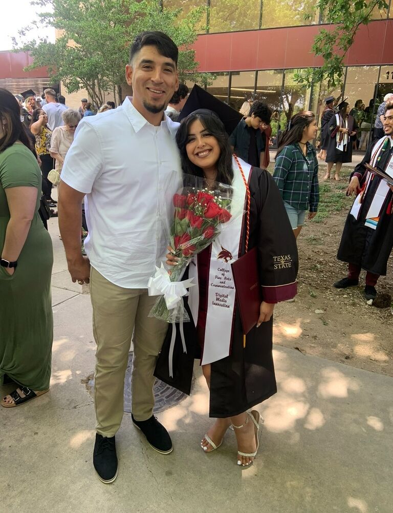 Celebrating Ruby's graduation from Texas State! 