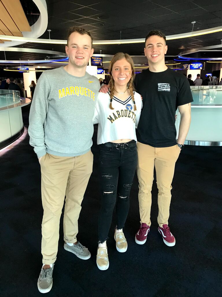 Marquette basketball game...still just friends