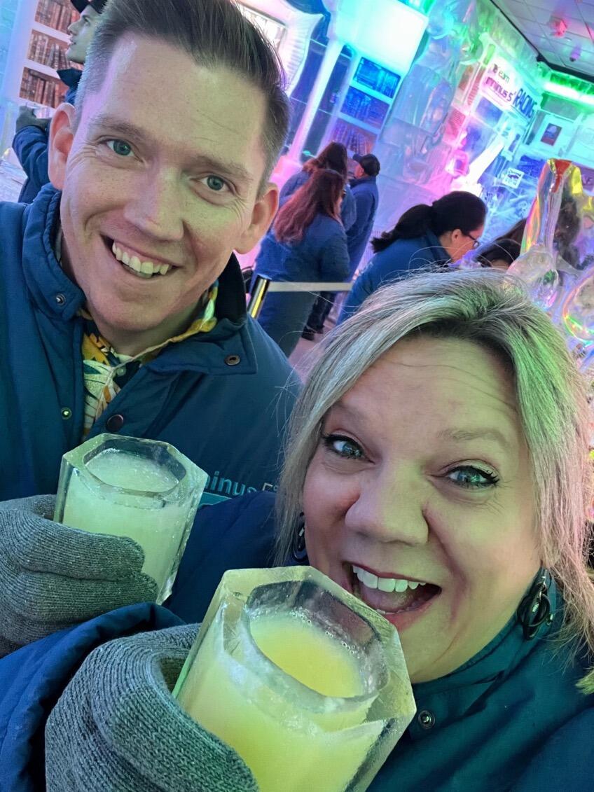 Minus 5 degrees bar at the Venetian.