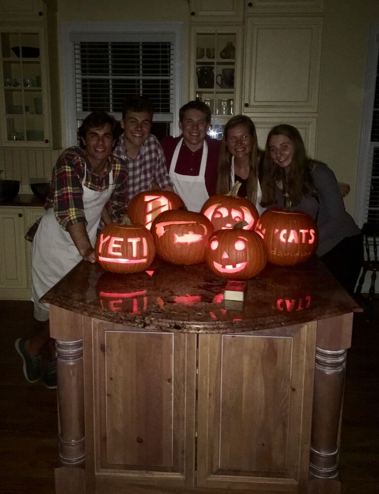 The first of many annual pumpkin carving evenings at Nana's house! 