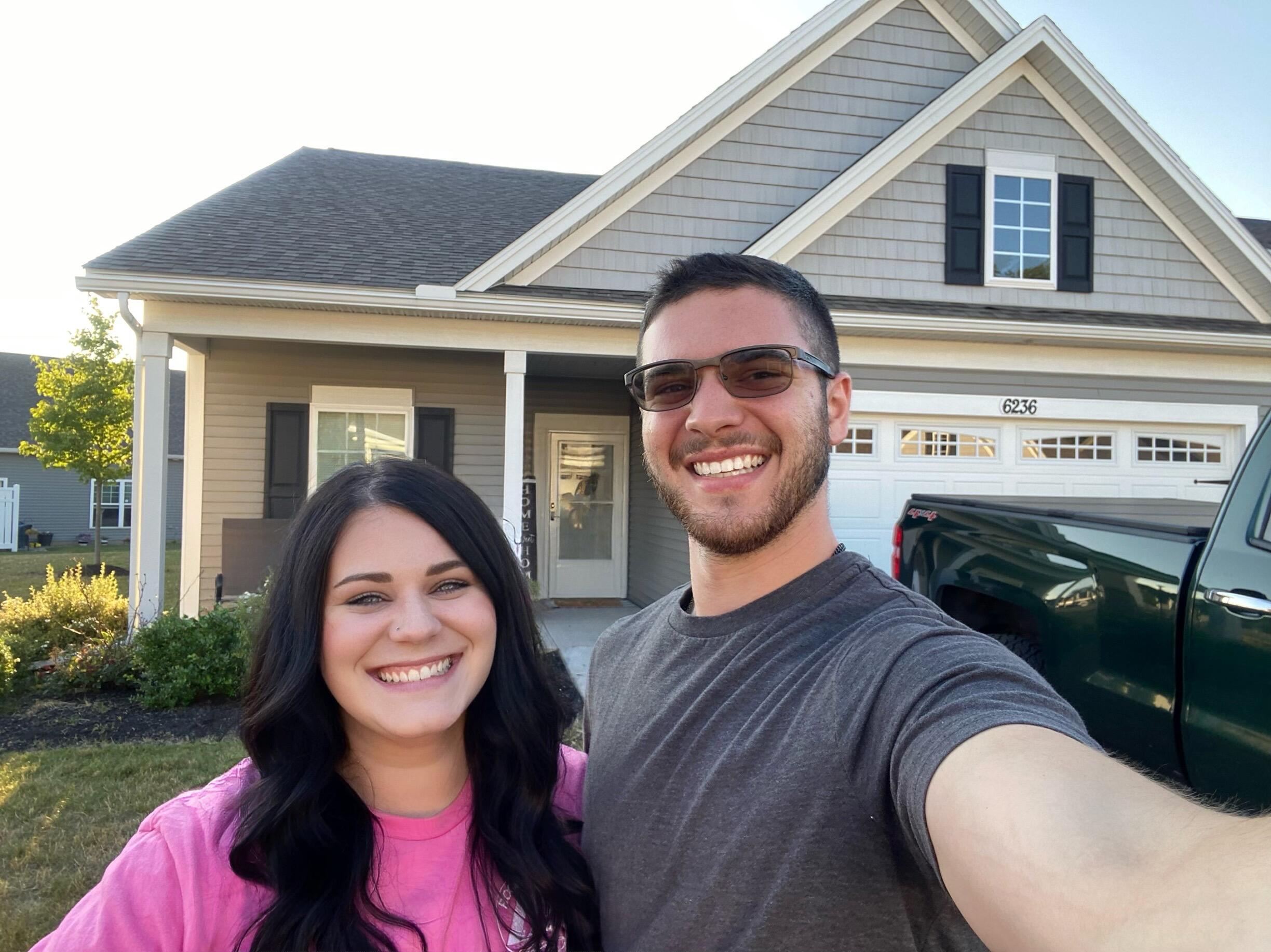 We moved into our first house together.