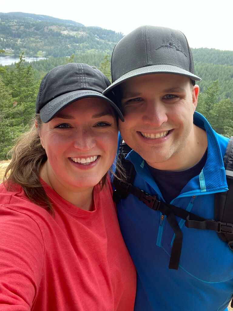 One of our first difficult hikes together at Mount Erie.