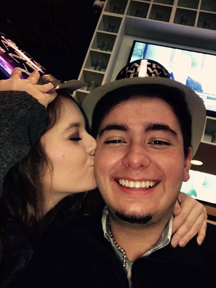 After a little break-up, we were back together during my first year of college.