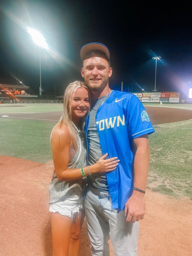 Turner and I met on June 17th, 2023 and started dating on July 7th, 2023. Turner was visiting Tennessee for the summer to play summer ball for the Elizabethton Riverriders.  This was our first picture taken together!