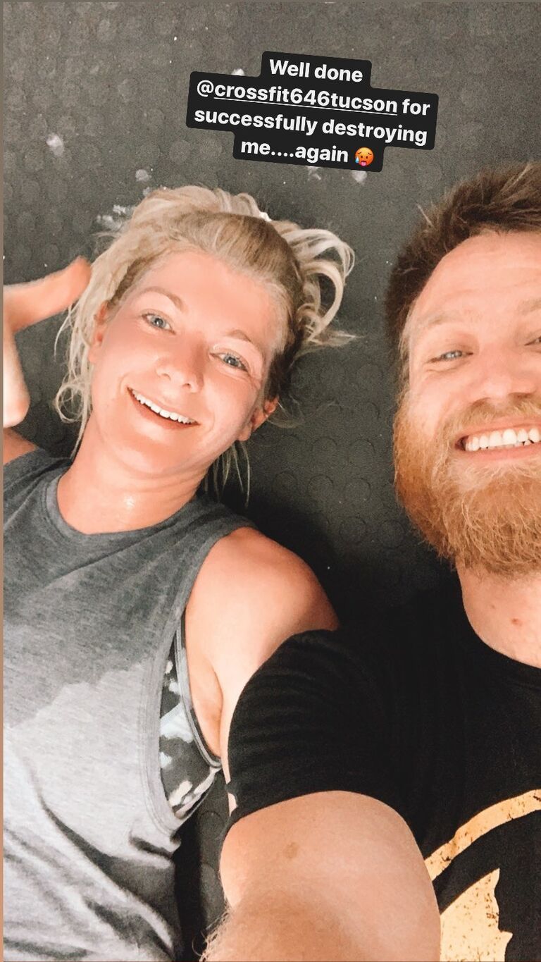 The first one pictured but one of many workouts completed together as friends