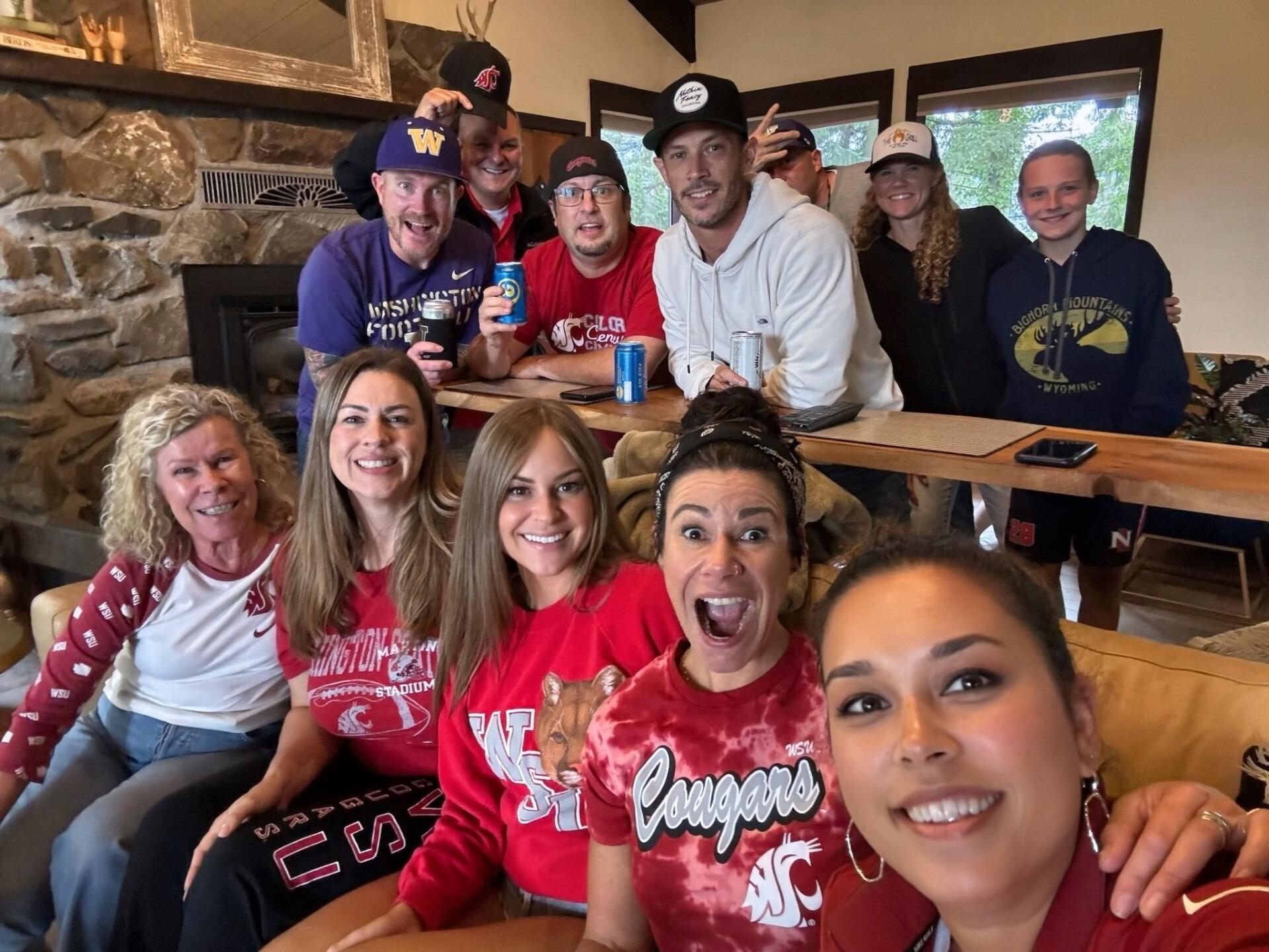 Haley and Kyle were set up by their dear friends, Tucker and Sierra, who had the divine epiphany that these two had to meet. And what better occasion than the Apple Cup—WSU Cougars vs. UW Huskies. Thankfully, Kyle was smart enough not to show up in purple. 

By the grace of God (and maybe a few turnovers), the Cougs pulled off the win.  After Kyle witnessed Haley’s post-game victory dance, he was hooked. He knew right then and there that he needed that kind of spice in his life. One game, one dance, one date locked. Game on.