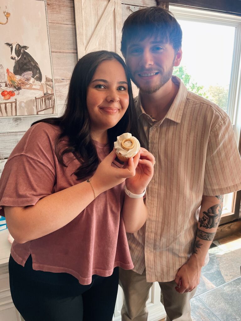 Easter lunch + Engagement cupcakes!