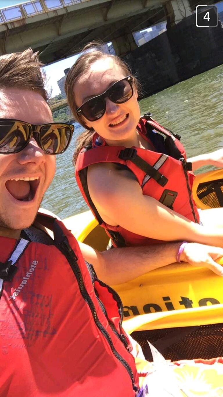 We made it official in May and thus started our dating adventures. Kayaking in Pittsburgh was one of our first official dates!