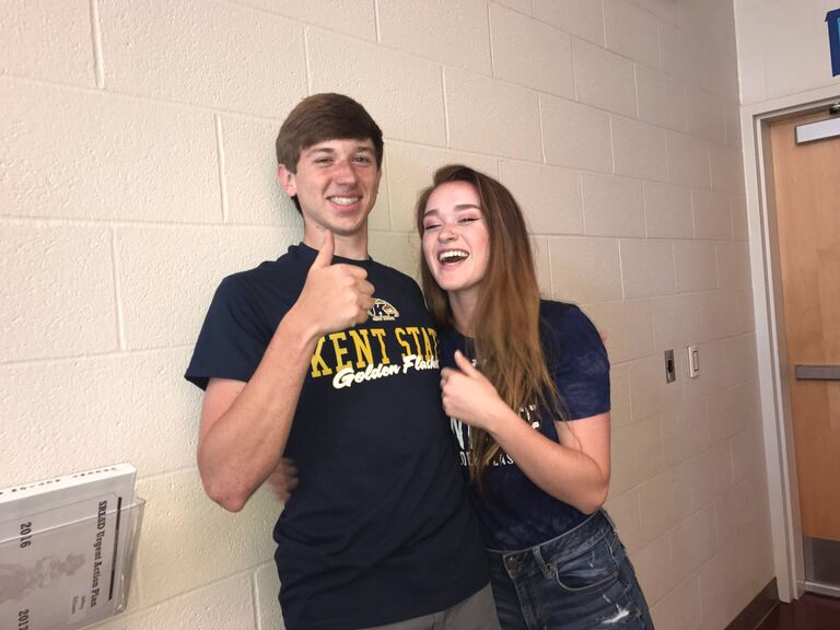 On to Kent State we go!! Travis majors in Nursing while doing ROTC. Sarah majors in Architecture with a minor in Psychology.