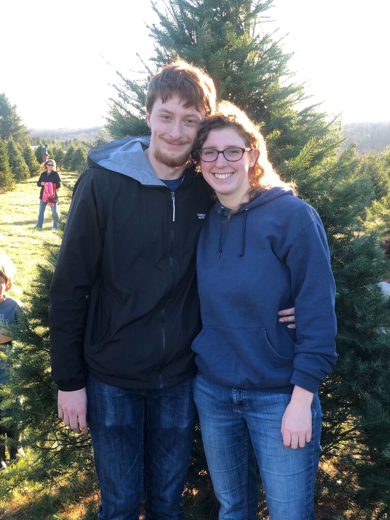 Getting a Christmas tree with the Stoudt family.