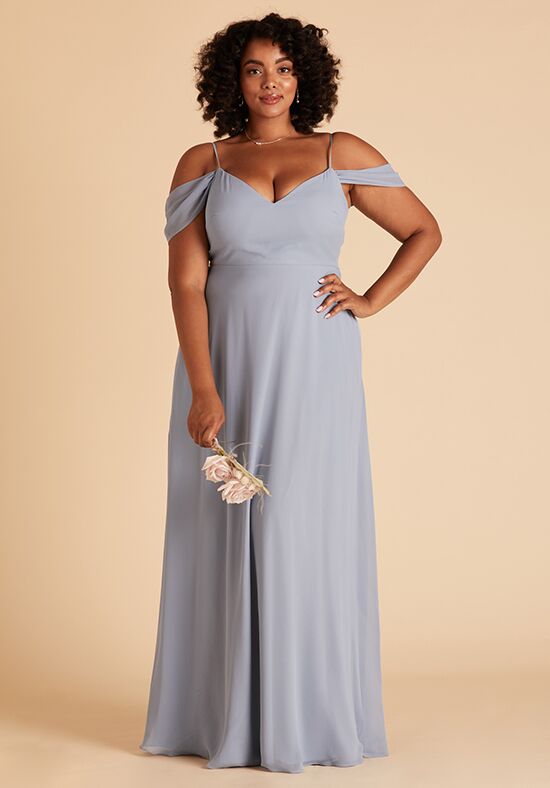 Birdy Grey Devin Convertible Curve Dress in Dusty Blue Bridesmaid