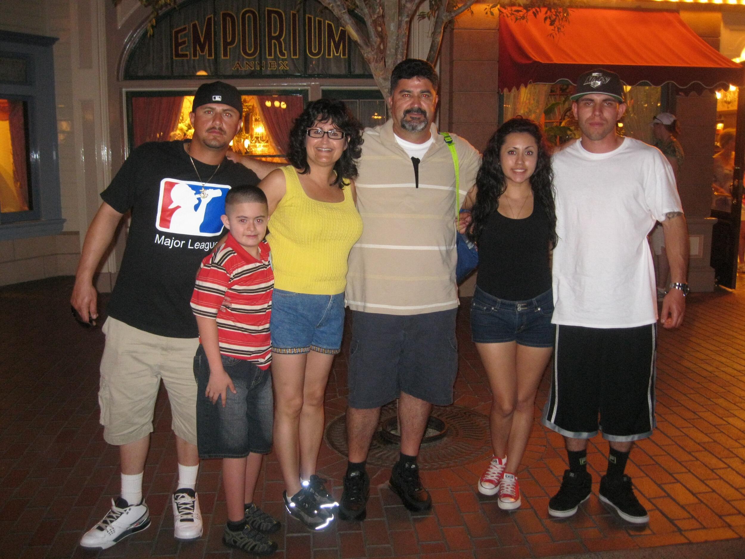 First Disneyland Trip. Also, first time Sam met Marissa parents and brothers.