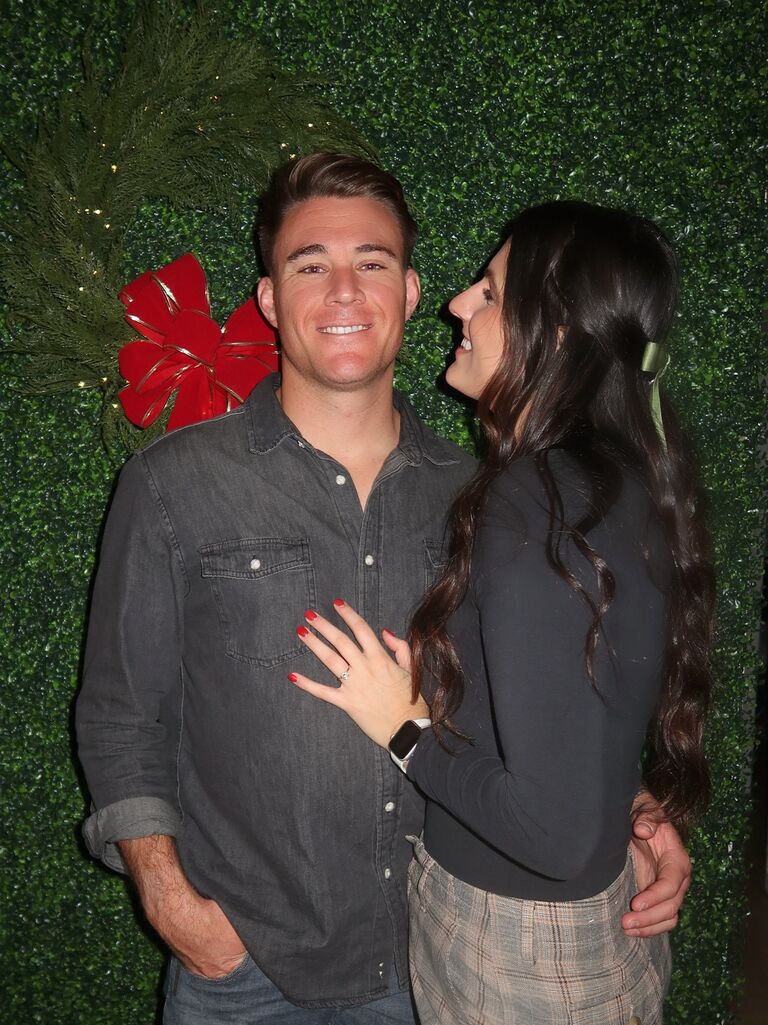 Stephanie and Dylan celebrated their third Christmas together.