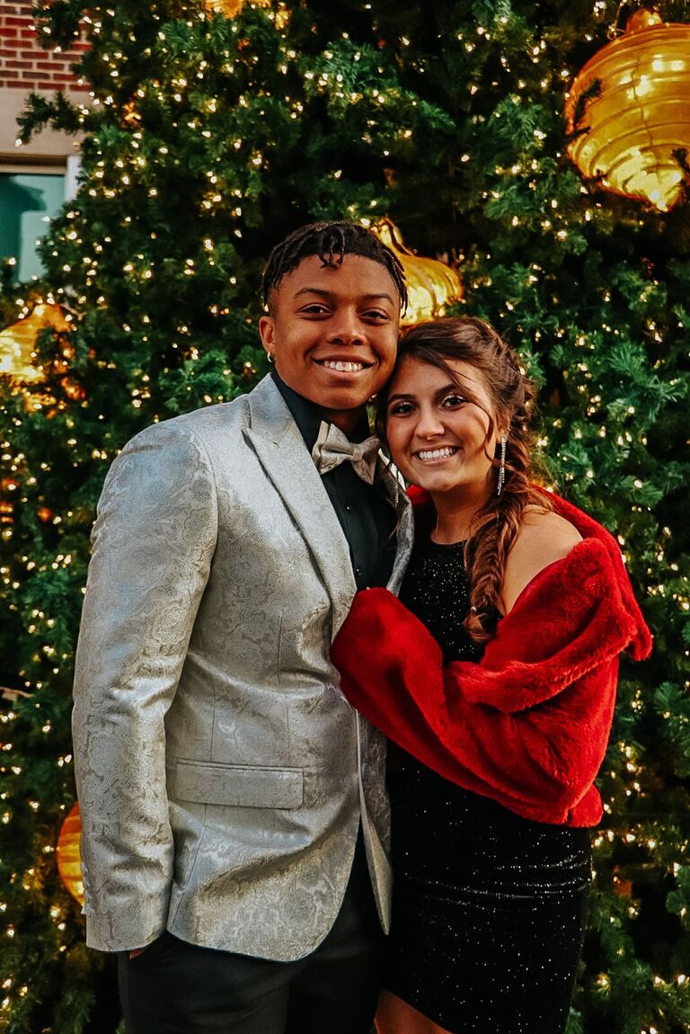 Went to our first school dance together. 