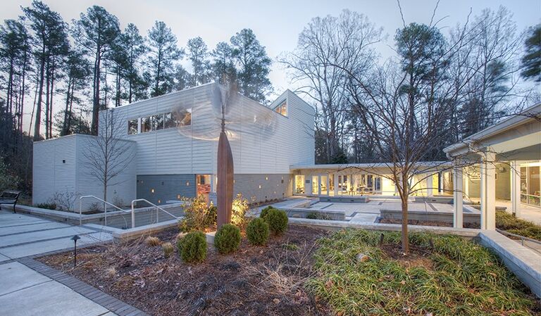 Brian and Lex meet at the Community Church of Chapel Hill in North Carolina.