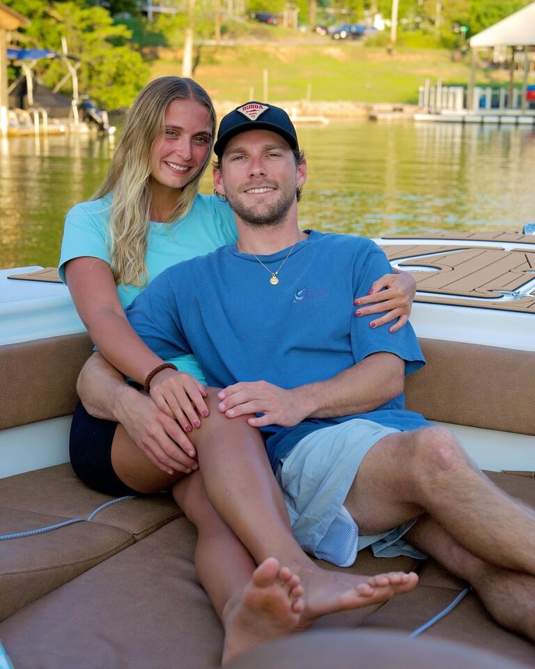 At Smith Mountain Lake, little did we know a year later we would get engaged here!