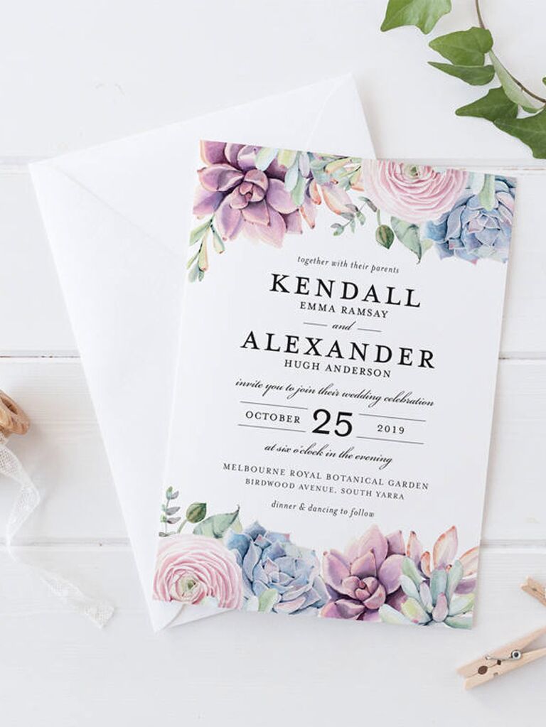 spring wedding invitations