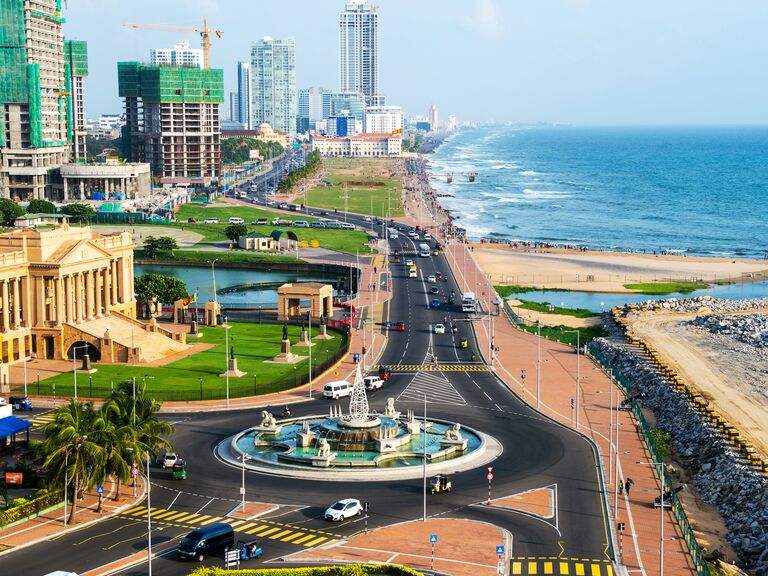 Aerial view of Colombo, Sri Lanka 
