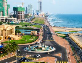 Aerial view of Colombo, Sri Lanka 