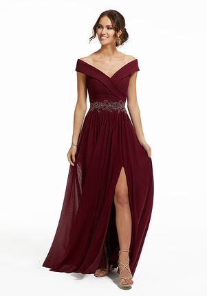 burgundy mother of the bride dress with jacket