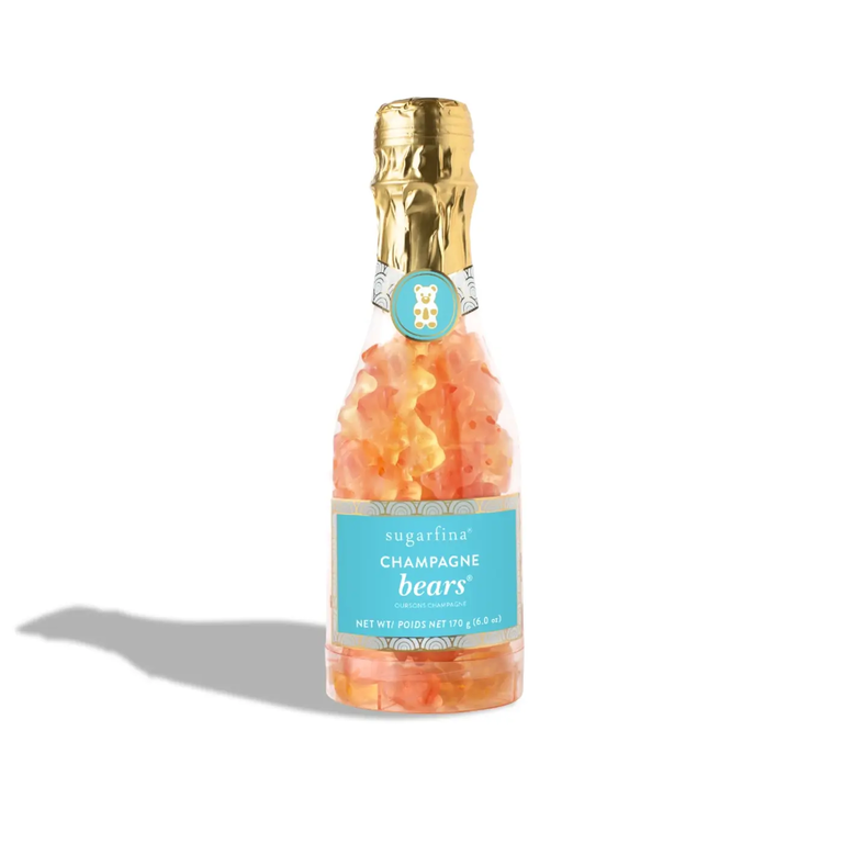 Champagne gummy bears maid of honor gift from Sugarfina