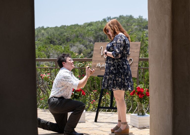 We got engaged at Chapel Dulcinea in Austin, Texas