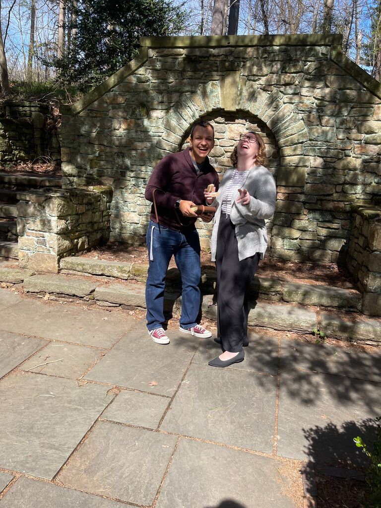 Ashlee was genuinely so surprised for this proposal. It was a busy Easter weekend. She had accidentally planned her own engagement party! 